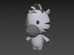 Character032 Zebra 3D Model