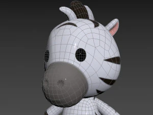 Character032 Zebra 3D Model