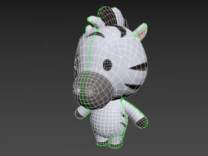 Character032 Zebra 3D Model