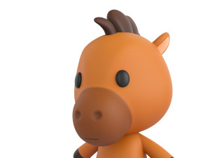 Character033 Horse Modèle 3D