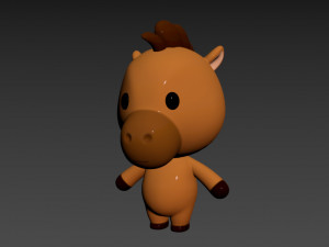 Character033 Horse Modèle 3D