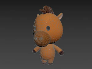 Character033 Horse 3D Model