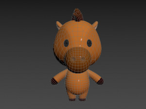 Character033 Horse Modèle 3D