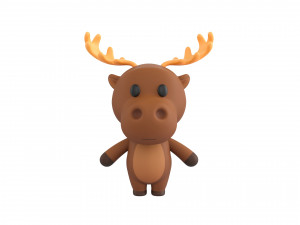 Character034 Moose 3D Model