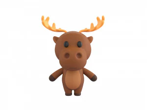 Character034 Alce Modello 3D