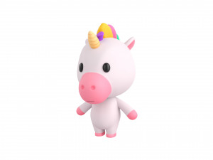 Character035 Unicorn 3D Model