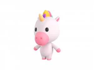 Character035 Unicorn 3D Model