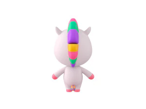 Character035 Unicorn 3D Model