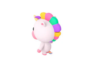 Character035 Unicorn 3D Model