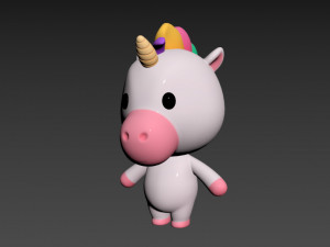 Character035 Unicorn Modelo 3D