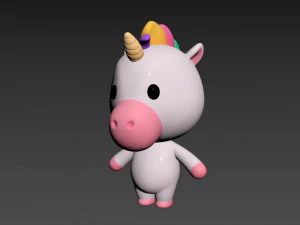 Character035 Unicorn 3D Model