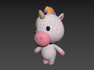 Character035 Unicorn Modelo 3D