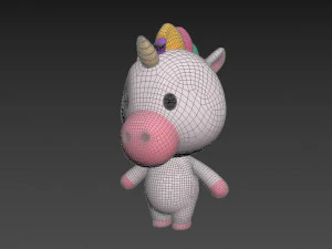 Character035 Unicorn 3D Model