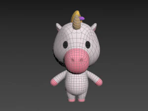 Character035 Unicorn 3D Model