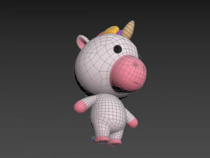 Character035 Unicorn 3D Model