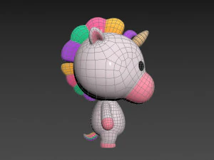 Character035 Unicorn 3D Model