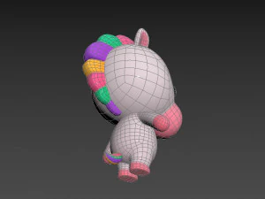 Character035 Unicorn 3D Model