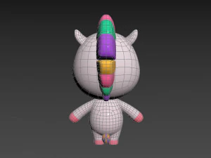 Character035 Unicorn 3D Model