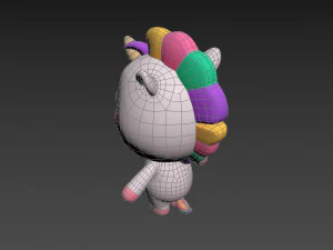 Character035 Unicorn 3D Model