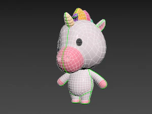 Character035 Unicorn 3D Model