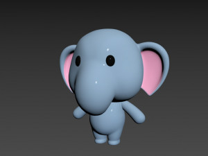 Character036 Elephant Modèle 3D