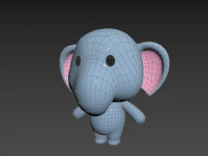 Character036 Elephant 3D Model