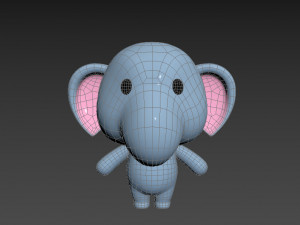 Character036 Elephant Modèle 3D