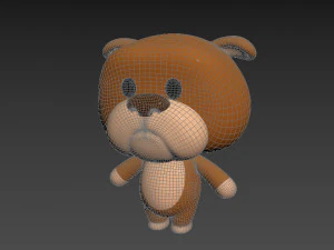 Character037 Bulldog 3D Model