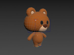 Character038 Rigged Bear 3D Model