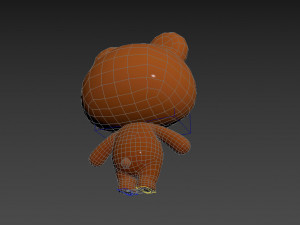 Character038 Rigged Bear 3D Model