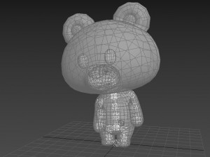 Character038 Rigged Bear 3D Model
