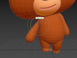 Character038 Rigged Bear 3D Model