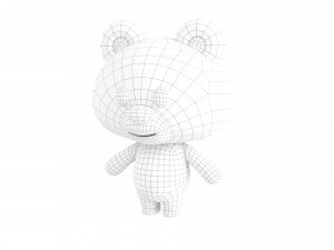 Character038 Rigged Bear 3D Model