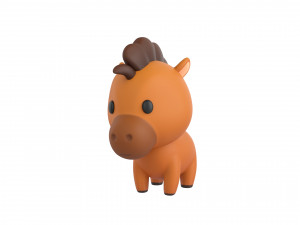 Character040 Horse 3D 모델