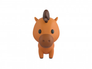 Character040 Horse 3D Модель