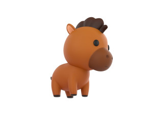 Character040 Horse 3D Модель