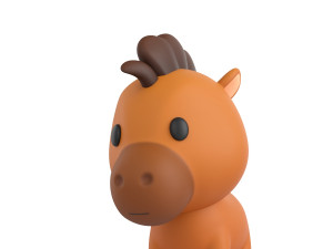 Character040 Horse 3D Модель