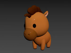 Character040 Horse 3D Model