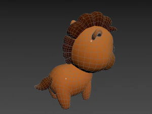 Character040 Horse 3D Model