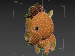 Character040 Horse 3D Model