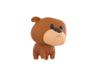 Character041 Bulldog 3D Model