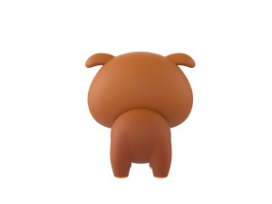 Character041 Bulldog 3D Model
