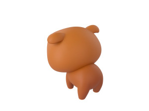 Character041 Bulldog 3D Model