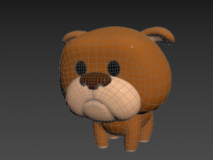 Character041 Bulldog 3D Model