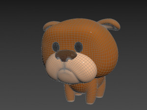 Character041 Bulldog 3D Model