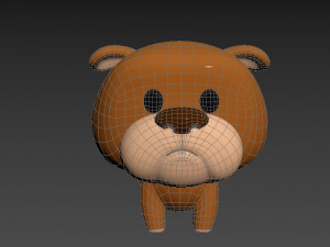 Character041 Bulldog 3D Model