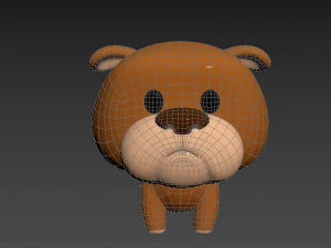 Character041 Bulldog 3D Model