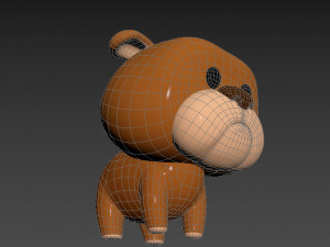 Character041 Bulldog 3D Model