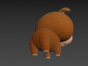 Character041 Bulldog 3D Model