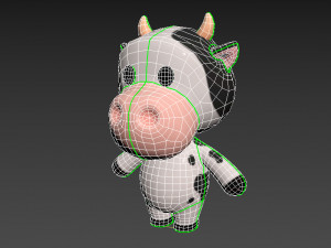 Character042 Cow Modello 3D